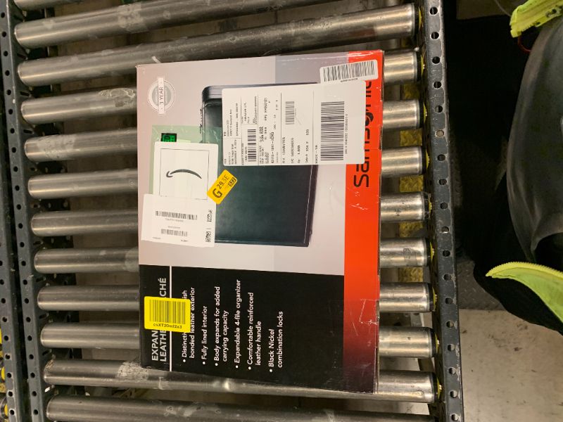 Photo 1 of **DAMAGED** Bonded Leather Attache, Black, One Size