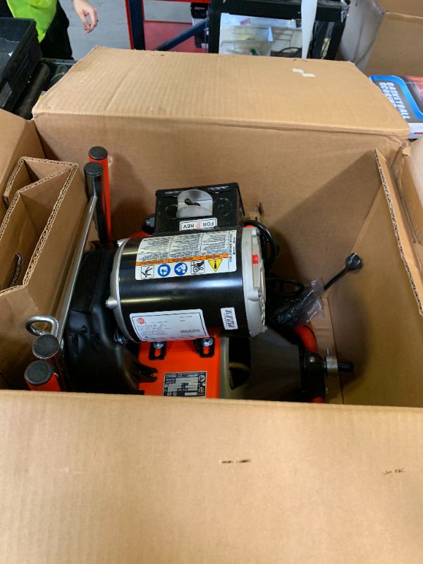 Photo 1 of RIDGID 52363 Model K-400 Drain Cleaning 120-Volt Drum Machine Kit with C-32IW 3/8" x 75' Cable