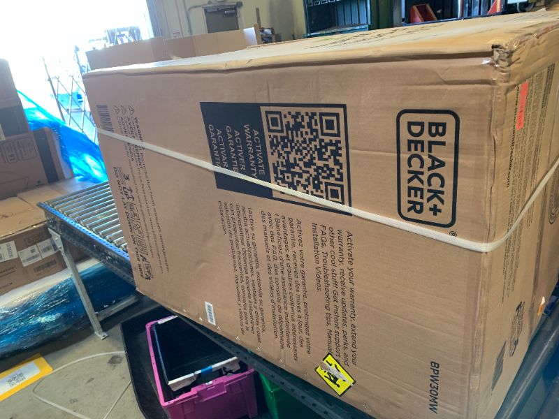 Photo 1 of --FACTORY SEALED-- BLACK+DECKER 3.0 Cu. Ft. Portable Washer, 26.5 lb. Capacity Washing Machine, 6 Cycles, Quick Connect Sink Adapter and Drain Hose Included, Transparent Lid & LED Display, BPW30MW, White --FACTORY SEALED--