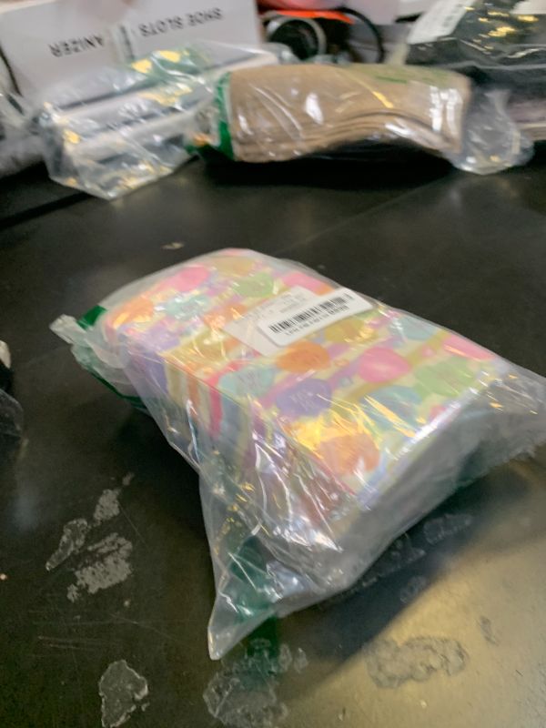 Photo 1 of 100 Pcs Valentines Day Napkins, Conversation Heart Valentines Day Cocktail Napkins, Colorful Love Message Party Supplies Disposable Paper Napkins for Table Decorations (7.9" × 4.3" Fold)