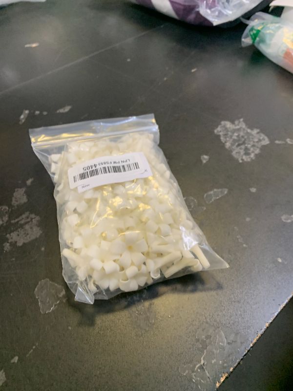 Photo 1 of 100 PCS Small Puakenikeni (02) Clay Beads for Jewelry Making DIY Craft Supplies (White)