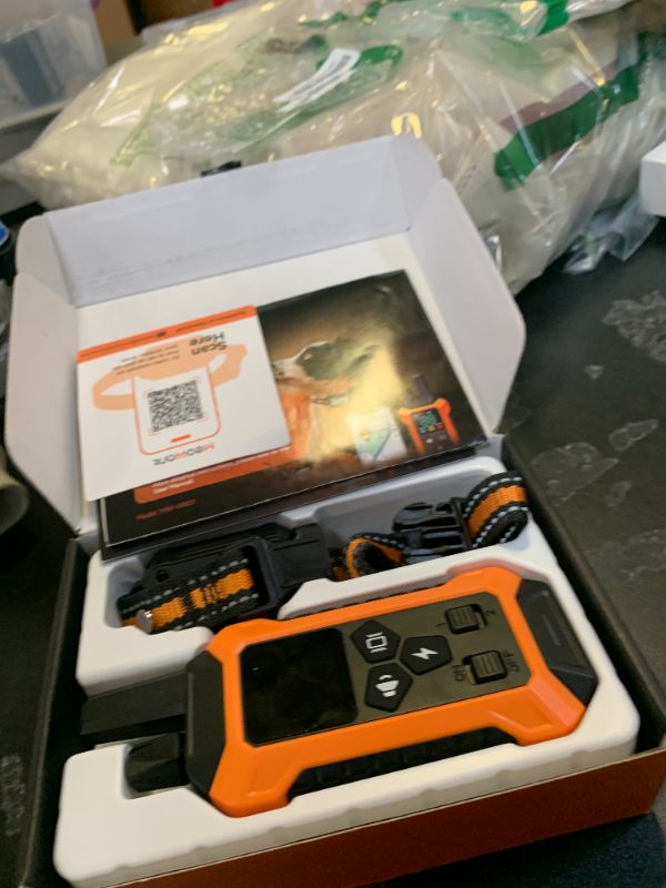 Photo 1 of Meowant GPS Wireless Dog Fence &Training Collar with Remote, Free App, 82ft to 7000ft Electric Fence, Waterproof LCD Collar, 3 Training Modes, for Dogs Over 10Lbs, Outdoors