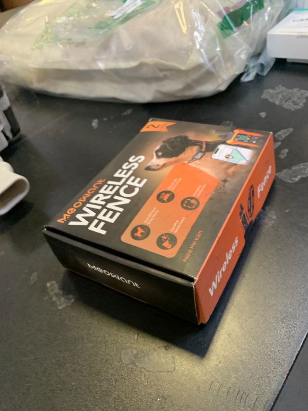 Photo 1 of Meowant GPS Wireless Dog Fence &Training Collar with Remote, Free App, 82ft to 7000ft Electric Fence, Waterproof LCD Collar, 3 Training Modes, for Dogs Over 10Lbs, Outdoors