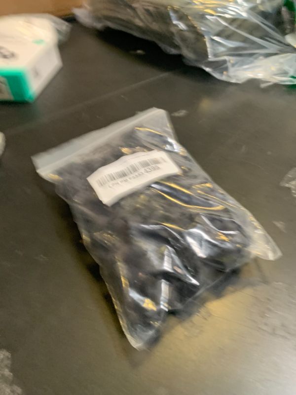 Photo 1 of 100 PCS Small Puakenikeni (02) Clay Beads for Jewelry Making DIY Craft Supplies (Black)