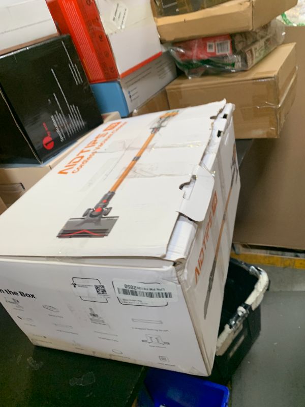 Photo 1 of Cordless Vacuum Cleaner, 600W/50KPA, 70 Mins Runtime Self-Standing Stick Vacuum, Vacuum Cleaners for Home with Anti-Tangle Brush, Smart Display, 1.8L Cup Vacuum for Pet Hair/Carpet/Floor (Blue)