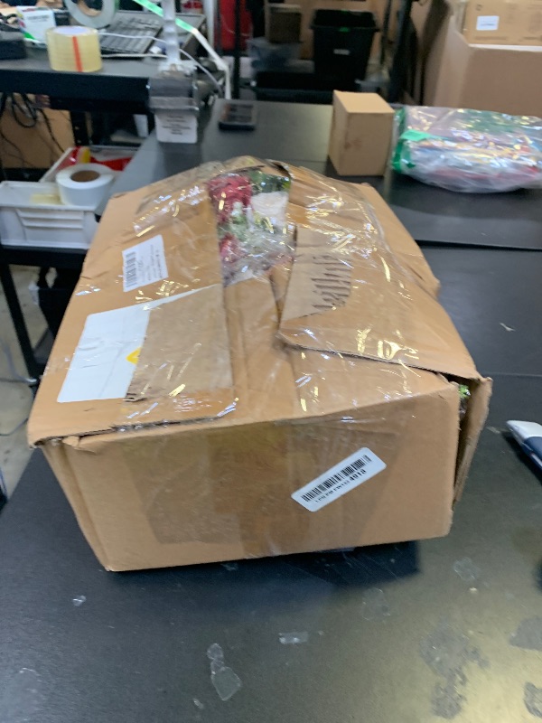 Photo 1 of Nuptio Artificial Flower Centrepieces for Tables - 6 Pcs Burgundy & Dusty Rose & Creamy White Fake Flowers Roses Balls 9.5in Diam - Silk Faux Rose Arrangement for Wedding Party Centerpiece Table Decor