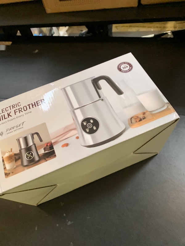 Photo 1 of Milk Frother and Steamer, Large Capacity & Detachable Electric Milk Frother, Automatic Warm and Cold Foam Maker, Hot Chocolate Maker, Stainless Steel Jug, 30.44Oz./900ML