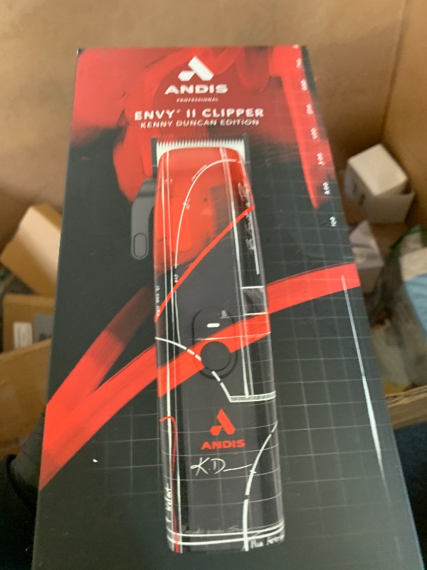 Photo 1 of Andis 563530 Envy II Cordless Professional Barber Hair Clipper, Adjustable, Comfort Grip, Kenny Duncan Limited Edition