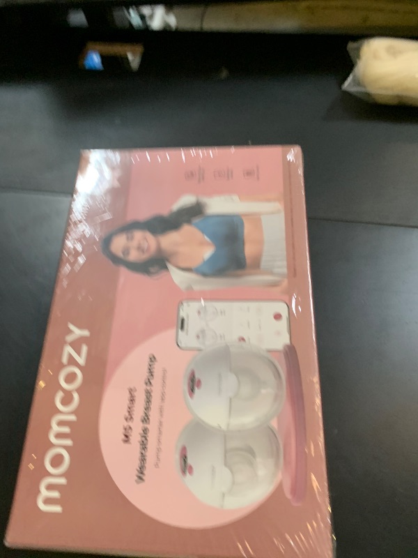 Photo 1 of Momcozy M5 Smart APP Controlled Wearable Breast Pump, Hands-Free Wireless Electric Pump, 3 Modes 9 Suction Levels, BPA-Free, Portable Lightweight, 24mm Flange, 2-Pack Cozy Red