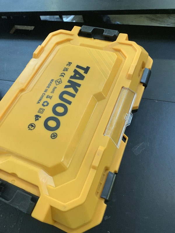 Photo 1 of Takuoo Cordless 1/2 inch Brushless Impact Wrench, Max Torque (1200N.m) 900Ft-lbs Electric Impact Gun w/2x 4000mAh Battery, Charger & 6 Sockets, Power Impact Driver for Car Home