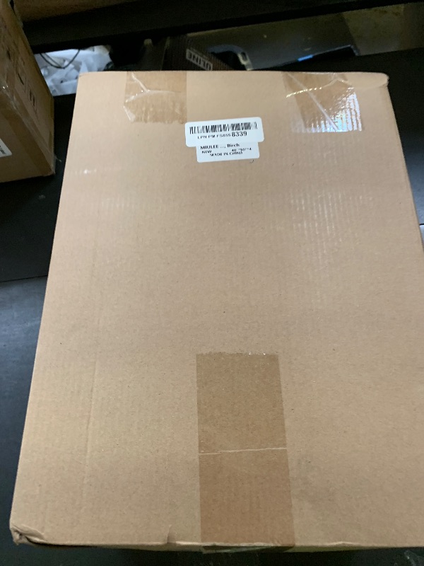 Photo 1 of MIULEE Pinch Pleated Thick Linen Curtains 90 Inches 4 Panels Set Ivory Cream Back Tab Memory Trained Pinch Pleat Semi Sheer Light Filtering Privacy Curtains Window Drapes for Living Room Bedroom Birch