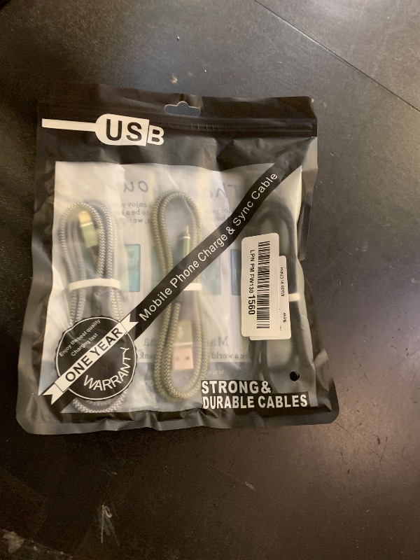 Photo 1 of [Apple MFi Certified] iPhone Charger Fast Charging 3-Pack 3FT Lightning Cable Nylon Braided iPhone Charger Cord Compatible with iPhone 14 13 12 11 Pro Max XR XS X 8 7 6 Plus SE iPad and More 3FT