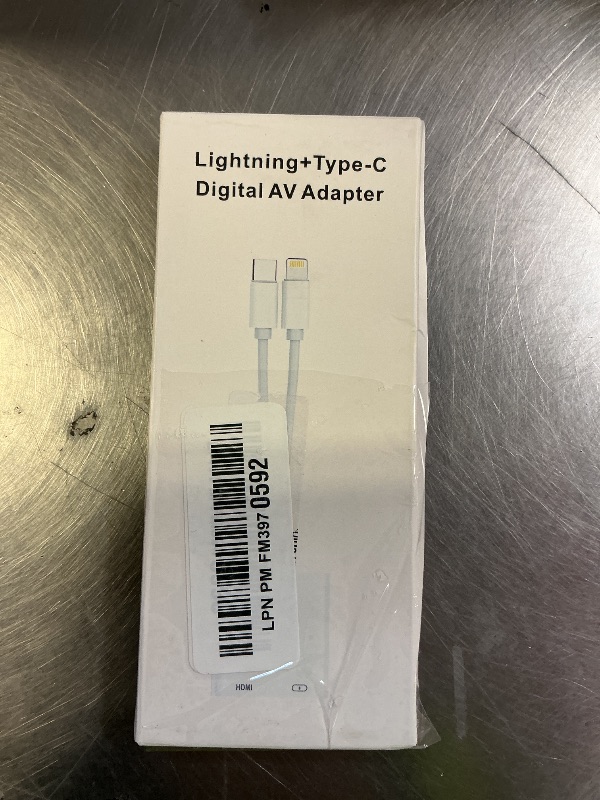 Photo 1 of [MFi Certified] USB-C & Lightning to HDMI Adapter for iPhone 17/16/15 to TV/Projector, 4K@60Hz Digital AV Converter, iPad to TV Adapter, Apple Lightning to HDMI for iPad/MacBook/Samsung, 60W PD