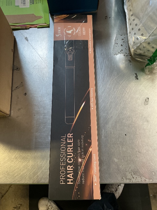 Photo 1 of 1 1/4 Inch Curling Wand Ceramic Long Barrel,1.25 Inch Curling Wand Iron for Long Hair,Dual Voltage Hair Curling Wand