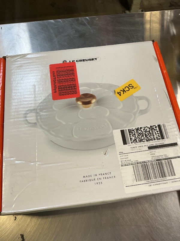 Photo 1 of Le Creuset Signature Enameled Cast Iron Petal Braiser, 2.25qt., Shell Pink