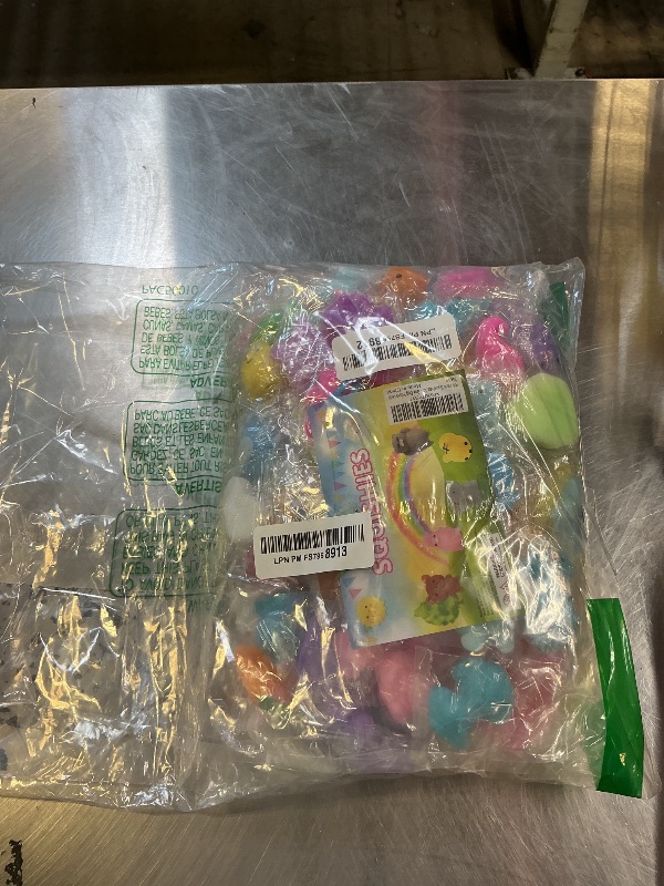 Photo 1 of 100 Pack Squishies Toys, Tiny Mochi Squishy Fidget Toys Random Bulk Party Favors for Kids 4- 8 8-12 Goodie Bag Pinata Stocking Stuffers Classroom Prizes Treasure Box Egg Fillers Girls