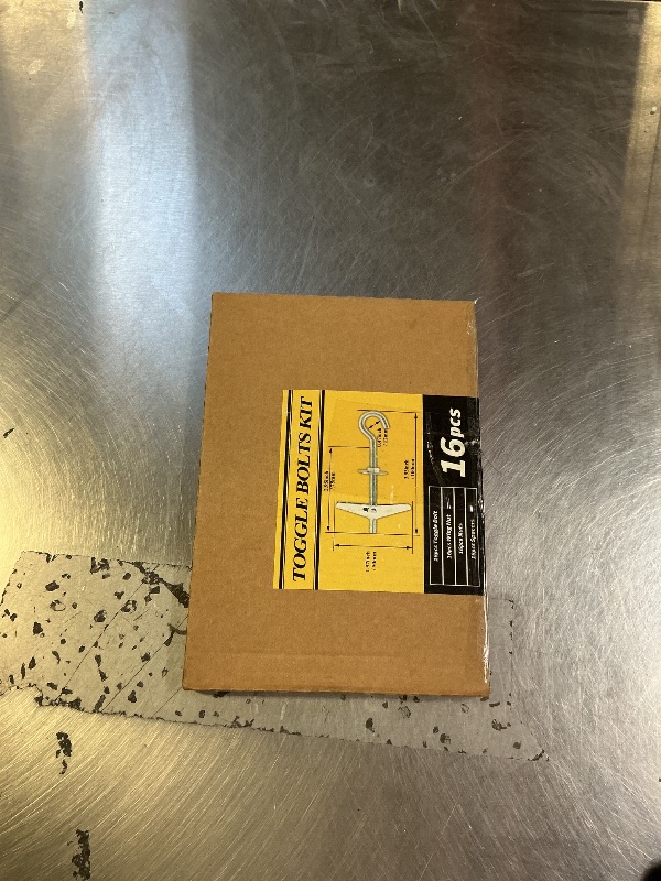 Photo 1 of 1/5" Heavy Duty Hook Toggle Bolts Set - 16 Packs Swag Hooks for Hanging Plants, Toggle Hooks Anchors for Drywall Hollow Walls & Heavy Hanging, Ceiling Anchors Hook Bolt Screw Kit (16)