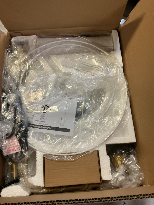 Photo 1 of ?Upgraded? Dimmable Floor Lamp, 1000 Lumens LED Edison Bulb Included, Arc Floor Lamps for Living Room Modern Standing Lamp with Shade, Tall Lamps for Living Room Bedroom Office Dining Room - Gold