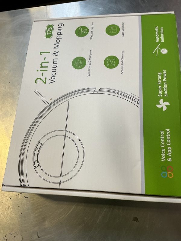 Photo 1 of UMMUND Robot Vacuum and Mop Combo, 2 in 1 Mopping Robotic Vacuum Cleaner with Schedule, Wi-Fi/App/Remote, Strong Suction, Self-Charging, Slim, Ideal for Hard Floor, Pet Hair, Low-Pile Carpet