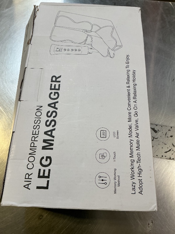 Photo 1 of Banspol Leg Massager with Heat and Compression, Foot and Calf Massager for Circulation and Pain Relief, Compression Boots with Handheld Controller, 6 Modes 3 Intensities, Gift for Mom Dad