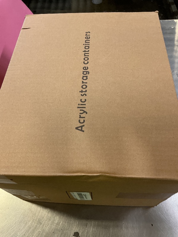 Photo 1 of Hudgan 8 PACK Stackable Pantry Organizer Bins (3 sizes) - Clear Fridge Organizers for Kitchen, Freezer, Countertops, Cabinets - Plastic Food Storage Container with Handles for Home and Office