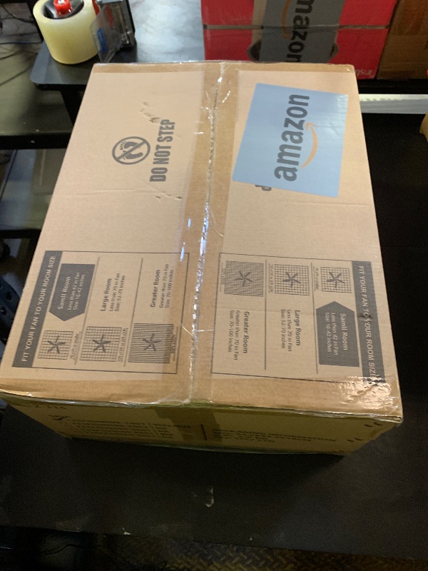 Photo 1 of LEDIARY 20 inch Fandelier Caged Ceiling Fan with Light, Bladeless Ceiling Fan with Remote, Farmhouse Fan Lights Ceiling Fixtures for Kitchen, Bedroom, Outdoor(6 Speed, Timing) - Walnut