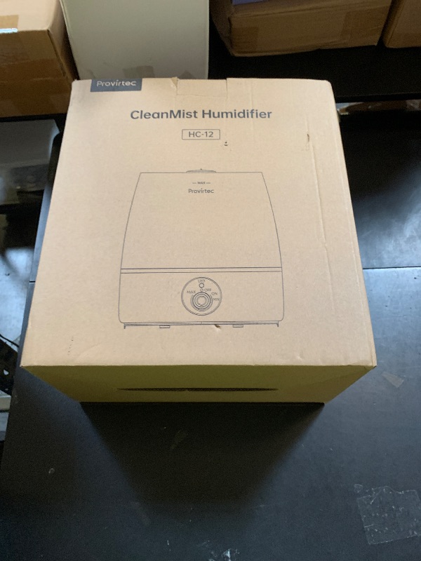 Photo 1 of Provirtec 6.5L Stay Clean Tank Humidifier for Large Room, Low Maintenance, Top Fill Design, Ultra Quiet 65H Runtime, Cool Mist Ultrasonic for Bedroom, Home, Plants HC12