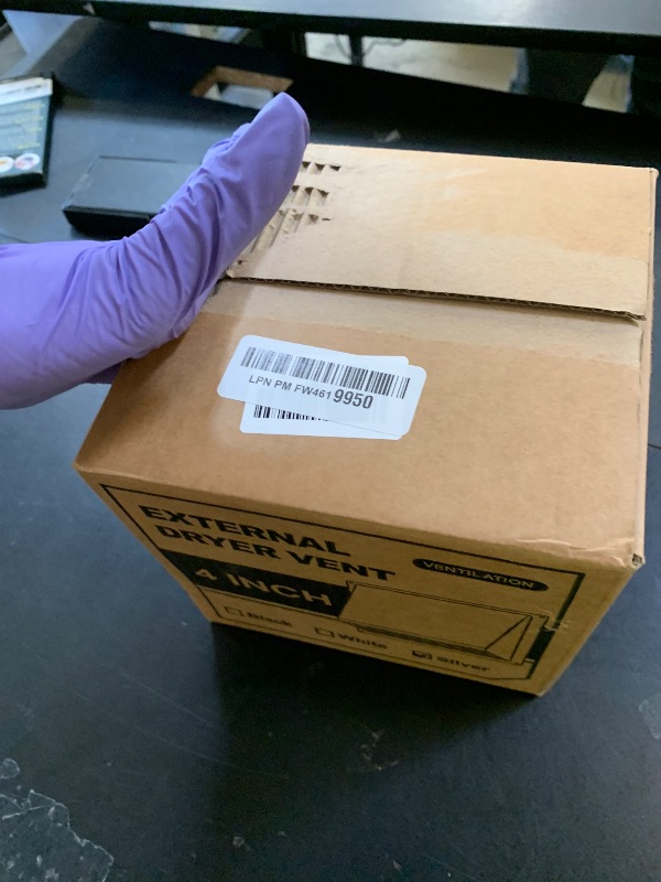 Photo 1 of Hon&Guan Dryer Vent Cover Outside 4 Inch with Removable Mesh -304 Stainless Steel Wall Vent Exhaust Vent Cover Rubber Cushioned Non Return Flap