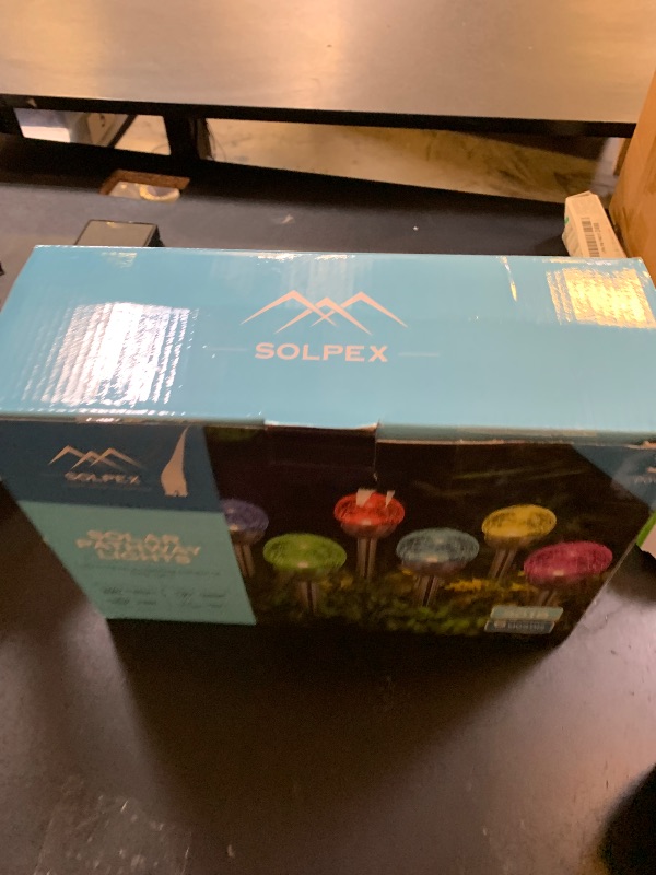 Photo 1 of **INCOMPLETE** MISSING POLES** SOLPEX Solar Garden Lights Outdoor, 3 Pack Multi-Color Changing&White 2 Modes Solar Powered Glass Ball Garden Lights Waterproof for Patio Decoration