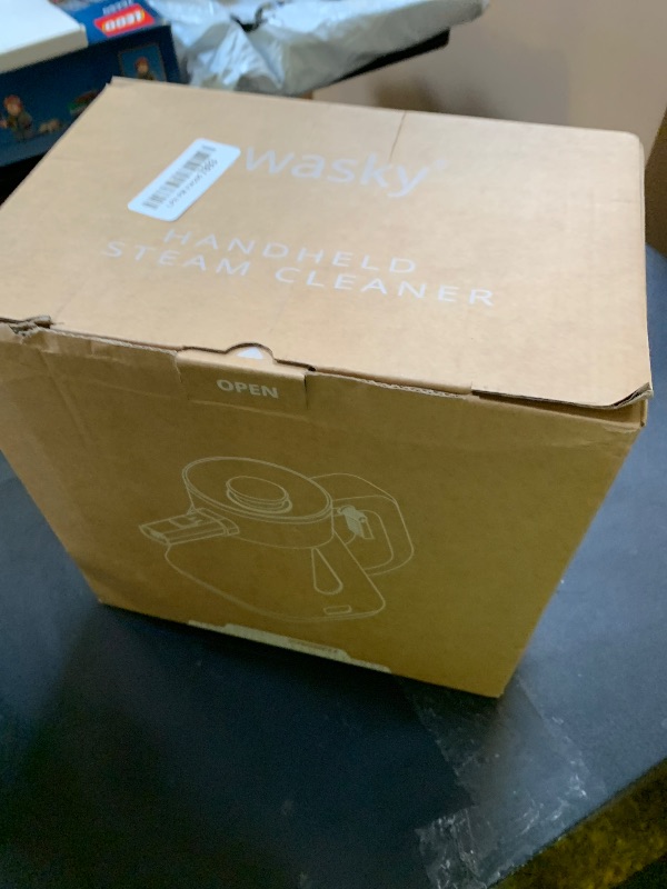 Photo 1 of awasky Steam Cleaner Handheld: 1200W Fast 10-Sec Heat-Up-750mL (25oz) Tank-No Cooling-Refill Anytime-Lockable Steam Trigger-14-Piece Kit Hand Held Steamer for Home Car Grout Tile Cleaning Grey