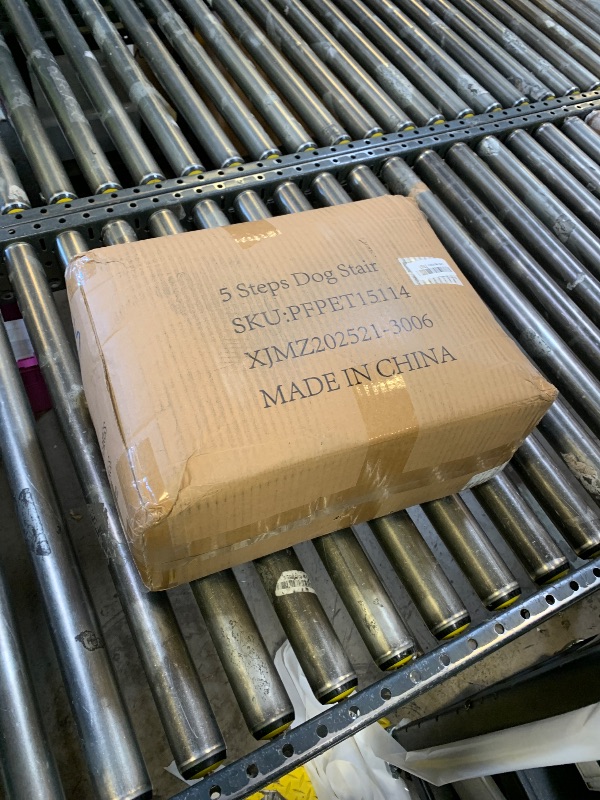 Photo 1 of Dog Stairs for Bed 28.7”H, 5-Step Dog Ramp, Non-Slip Sturdy Pet Steps for Small Dogs & Cats to get on High Bed or Couches, Grey