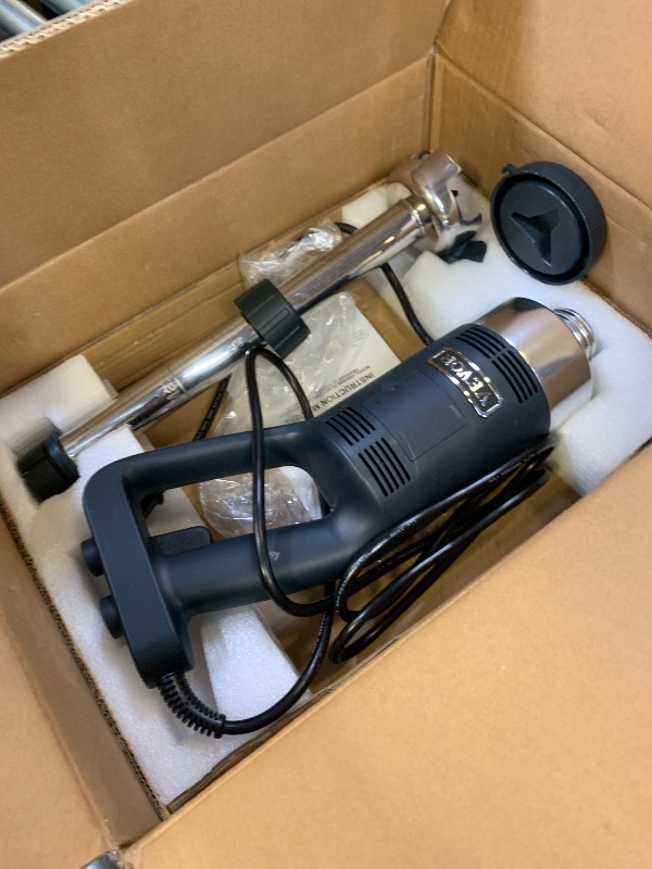 Photo 1 of VEVOR Commercial Immersion Blender, 500W Heavy Duty Hand Mixer, 16 inch Stepless Variable Speed Mixer with Stainless Steel Blade, Multi-Purpose Portable Mixer for Soup, Sauces, Mashed Potatoes, Cream