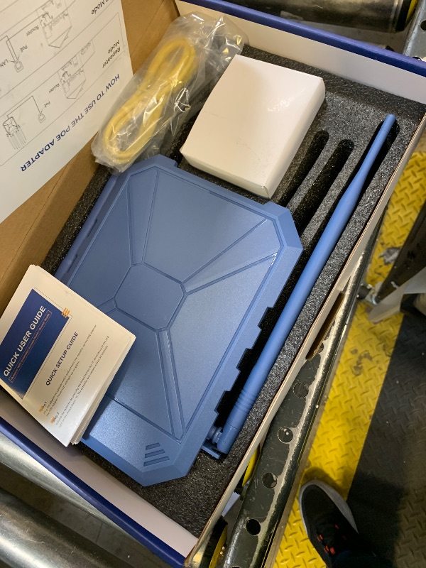 Photo 1 of AX1800 Outdoor WiFi 6 Extender, Long Range Outdoor WiFi Extender Signal Booster, Outdoor WiFi Access Point, IP67 Weatherproof, PoE Power Supply, for Starlink, Patio, Camping, Yard, RV