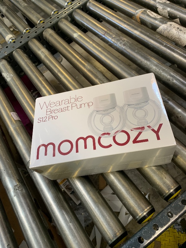 Photo 1 of Momcozy Hands-Free Breast Pump S12 Pro, Wearable & Portable Pump with Soft DoubleFit Flange, 3 Modes | 9 Levels Double Electric Pump, Smart Display, 24mm, 2 Pack, Cozy Grey