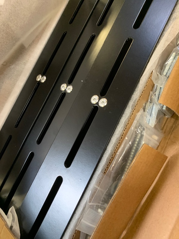 Photo 1 of Ultrawall Overhead Garage Storage Racks for Bins, Ceiling Storage Rack Garage Hanging Organizer for Totes with Adjustable Width, Heavy Duty Ceiling Container Bin Rack (7 Pack, 6 Bins)