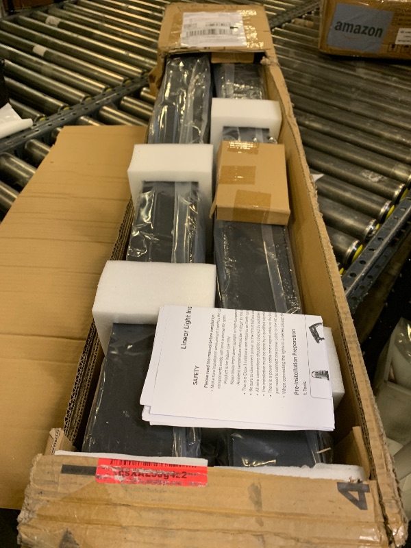 Photo 1 of 4FT LED Linear Lights 50/45/40/35/30W Up and Down Light, 3000/4000/5000K 4 Feet Commercial Shop Lighting for Office Garage Basement Shop Dining Room bar, Dimmable 4’ Architectural Fixture-4Pack