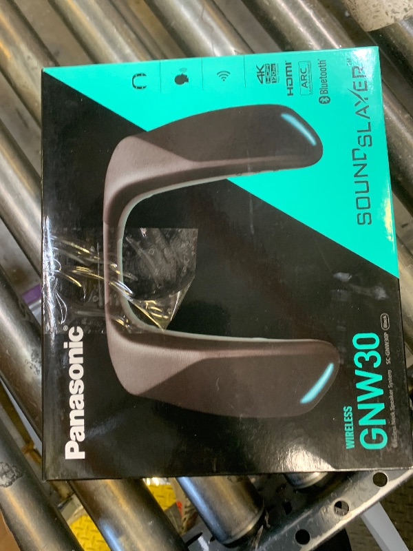 Photo 1 of Panasonic SoundSlayer Wearable Speaker System for Gaming, Movies and Music, Lightweight Neck Speaker with Built-in Microphone and Immersive, Dimensional Sound - SC-GNW30