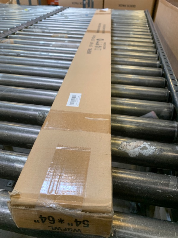 Photo 1 of LOTUS & WINDOWARE Cordless Mini Blind, 1" Vinyl Slats, 64" Wide x 64" Long - White, Window Blinds for Home and Office, Interior Door Blinds - Light Filtering