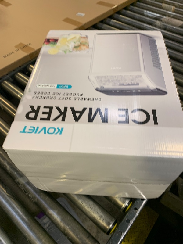 Photo 1 of KOVIET Nugget Ice Makers Countertop, Soft Pebble Ice Machine, Chewable Crushed Pellet Ice 42lbs/Day, Self-Cleaning Drainpipe Ice Maker for Party, Home, Kitchen, Bar, Office, Black