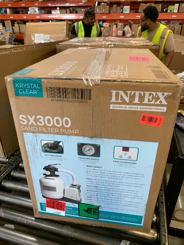 Photo 1 of Intex 26651EG 3,000 GPH Above Ground Pool Sand Filter Pump with Automatic Timer