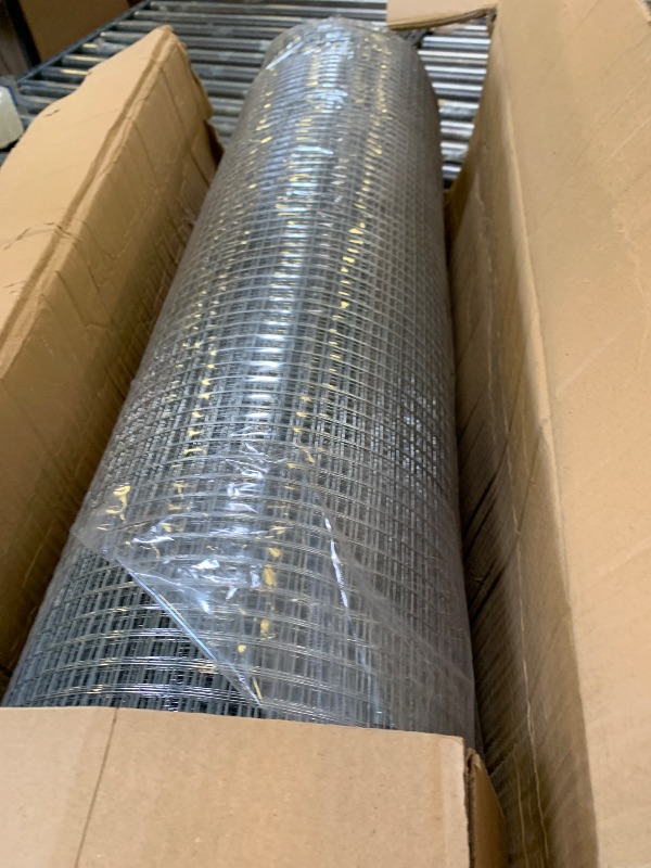 Photo 1 of HOPERAN Hardware Cloth 1/2 inch 48 x 100 Ft Mesh 19 Gauge Chicken Wire Fencing - Hot Dipped Galvanized After Welded - Wire Fence Mesh Roll for Garden Fencing Chicken Coop & Pet Enclosures