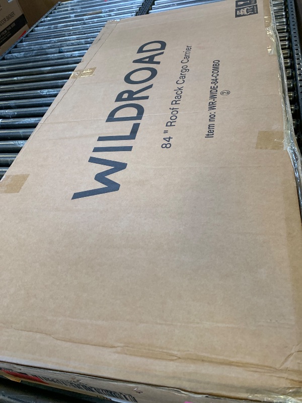 Photo 1 of WILDROAD Roof Rack Cargo Basket, Upgraded 4” Fence Wide Car Roof Basket, 84"x 50"x 4" Universal Car Top Carrier Basket with Super Duty Bungee Cargo Net and Ratchet Straps Fits for SUV Truck Cars