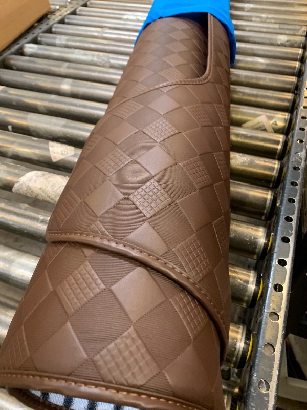 Photo 1 of DMZTZMJ Car Trunk Mat Compatible with BMW-Mercedes-Porsche-Chevy-Cadillac-Landrover-Mazda-Nissan-Peugeot-Maserati-Volkswagen Custom Cargo Liner Cargo Mat Tray(Coffee)