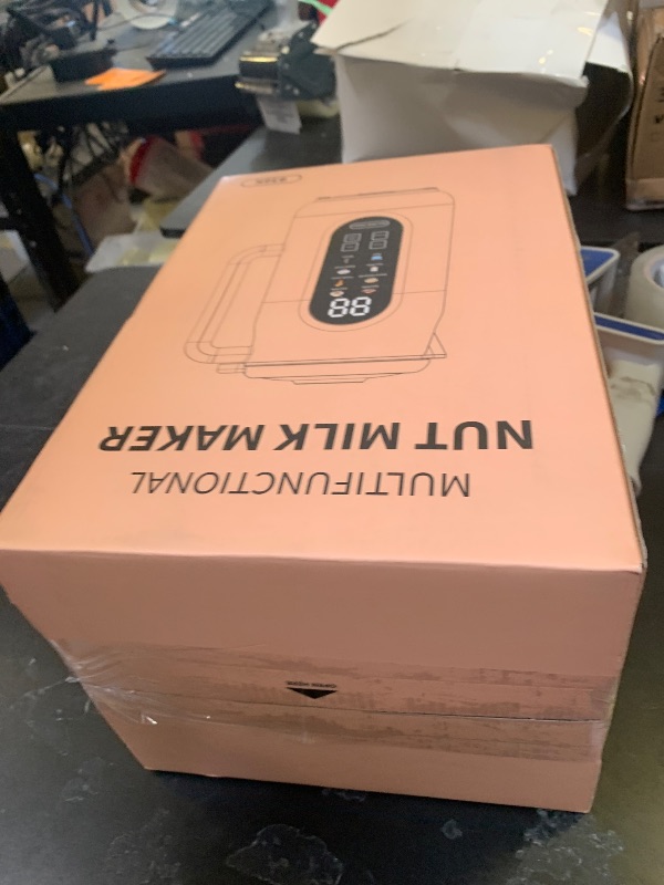 Photo 1 of 10-in-1 Nut Milk Maker Machine, 42oz Automatic Nut Milk Maker with LED Touch Screen, Self-Cleaning, 12H Delay Start, Keep Warm, Automatic for Soy/Oat/Almond Milk, Juice,Coconut,Plant Base & Boil Water