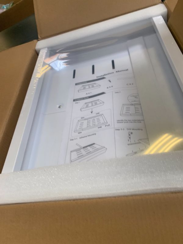 Photo 1 of MUSTORN 2 Pack Pull Out Cabinet Organizer, 21.8" Deep Slide Out Drawer for Cabinets Adhesive Pull Out Drawers Heavy Duty Pull Out Shelves for Kitchen, Cupboard, Pantry, Bathroom-White