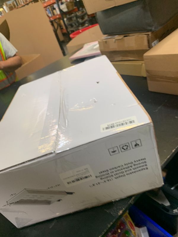 Photo 1 of MUSTORN 2 Pack Pull Out Cabinet Organizer, 21.8" Deep Slide Out Drawer for Cabinets Adhesive Pull Out Drawers Heavy Duty Pull Out Shelves for Kitchen, Cupboard, Pantry, Bathroom-White