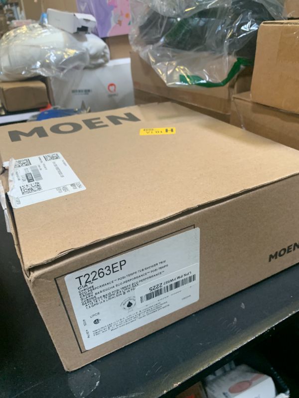 Photo 1 of Moen T2263EP Cia Eco-Performance Posi-Temp 1-Handle Tub and Shower Faucet Trim Kit, Valve Required, Chrome