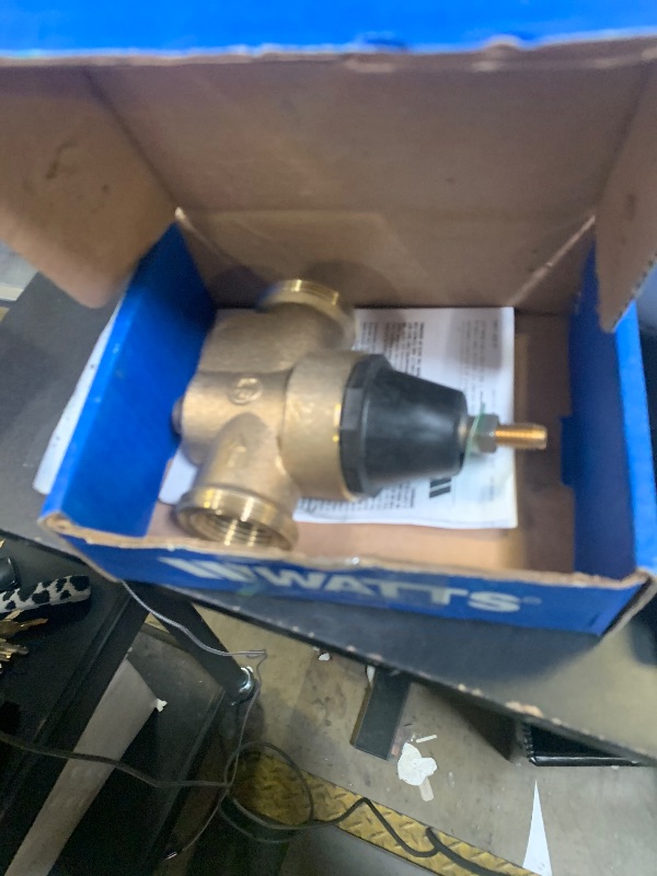 Photo 1 of Watts LFN45B Series 1" Lead-Free Cast Copper Silicon Alloy Water Pressure Reducing Valve, NPT Thread Union Inlet x NPT Female Outlet, Elastomer Disc, Adjustable Pressure 25 to 75 psi, Maximum 400 psi