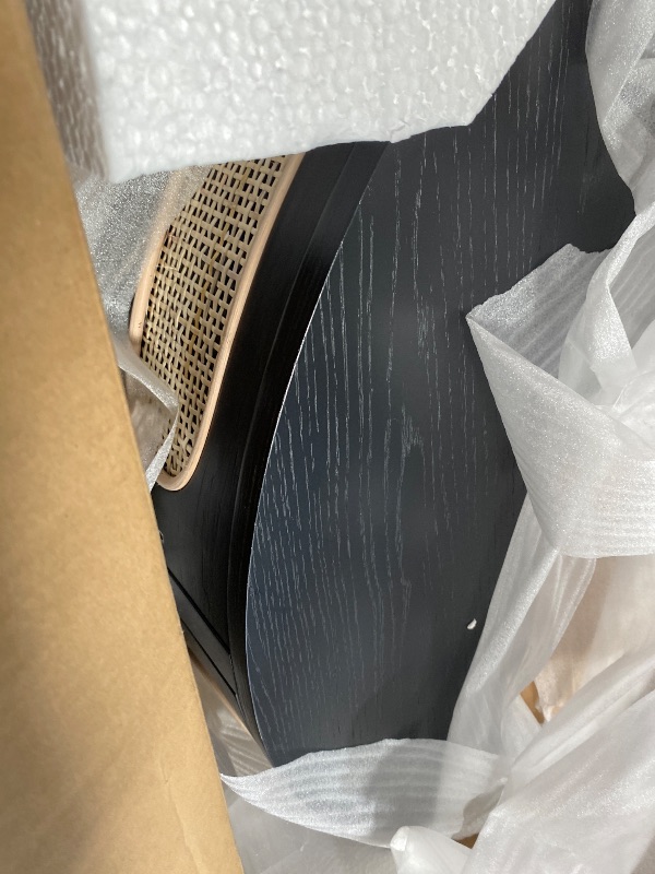 Photo 1 of (MISSING LEGS) Half Moon Shaped Small Entry Table, Console Desk with Storage for Narrow Spaces