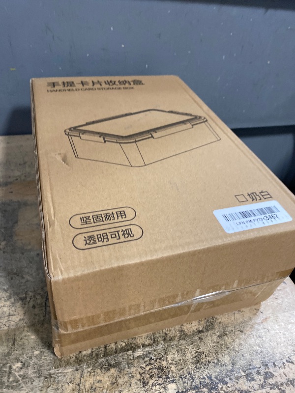 Photo 1 of (2026 New) Craft Organizers And Storage With 12 Compartment,Acrylic Organizer Containers With Lids,Clear Bead Organizers And Storage With Handle,Airtight Sewing Box.4 Removable Inner Box. (Clear)